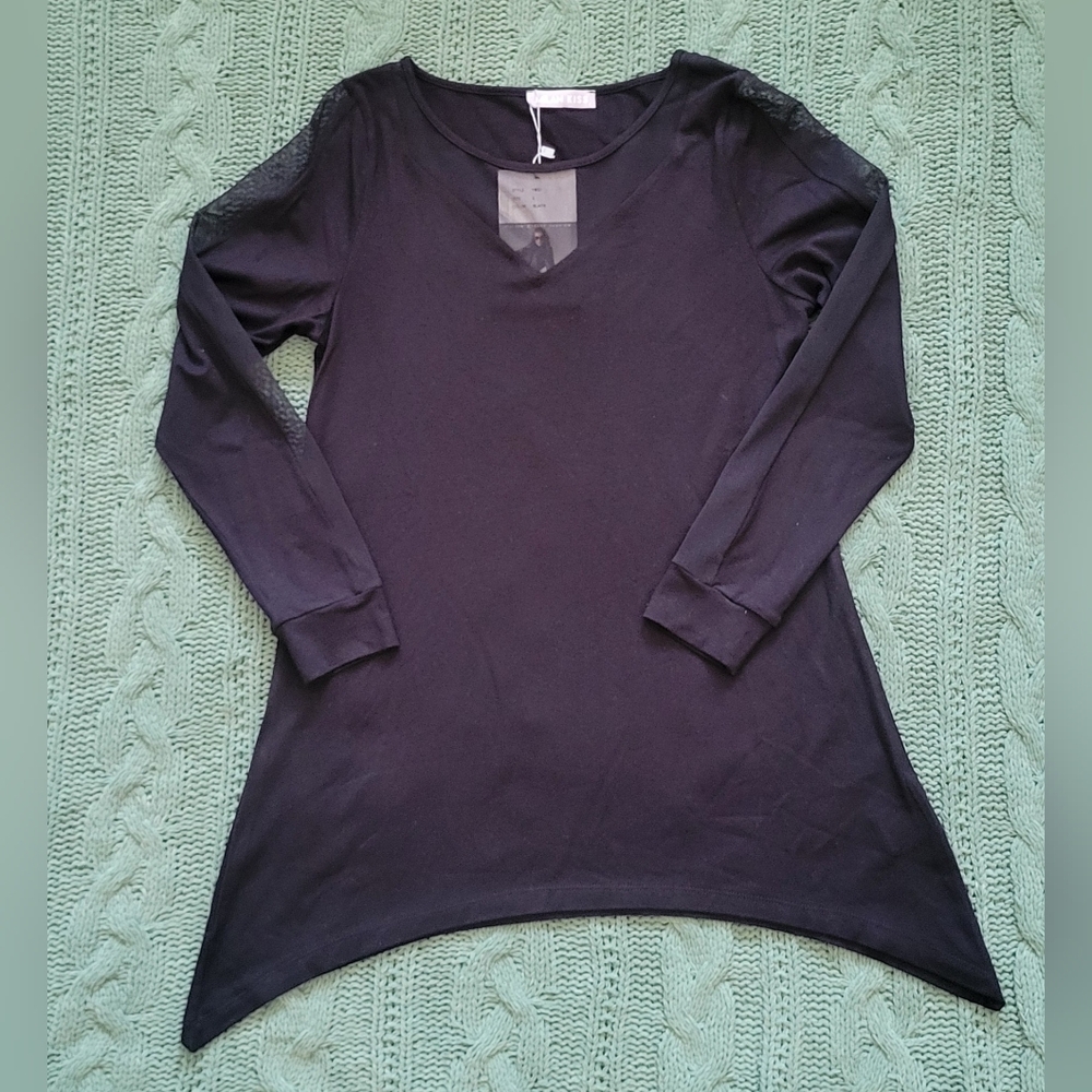 Elegant Black Women's Tunic by Milan Kiss